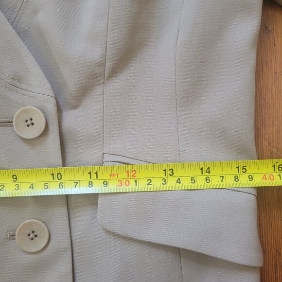 Tibi Wool Tan Blazer, XS-S - Picture 9 of 13